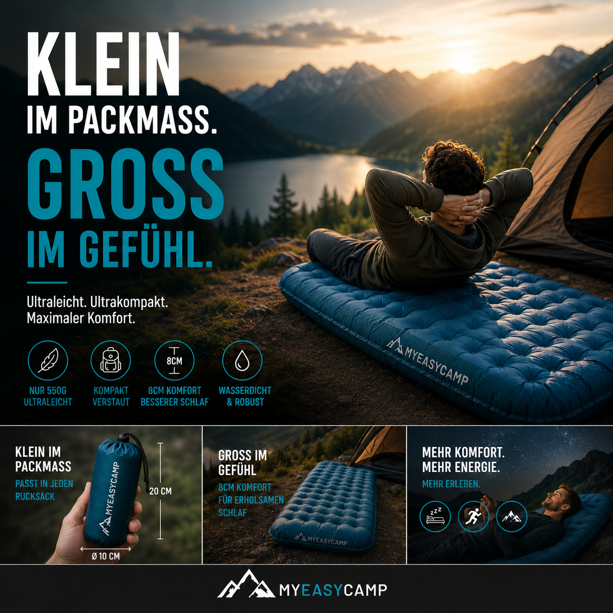 MYEASYCAMP 🎒 Kleiner als ’ne Wasserflasche